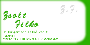 zsolt filko business card