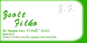zsolt filko business card